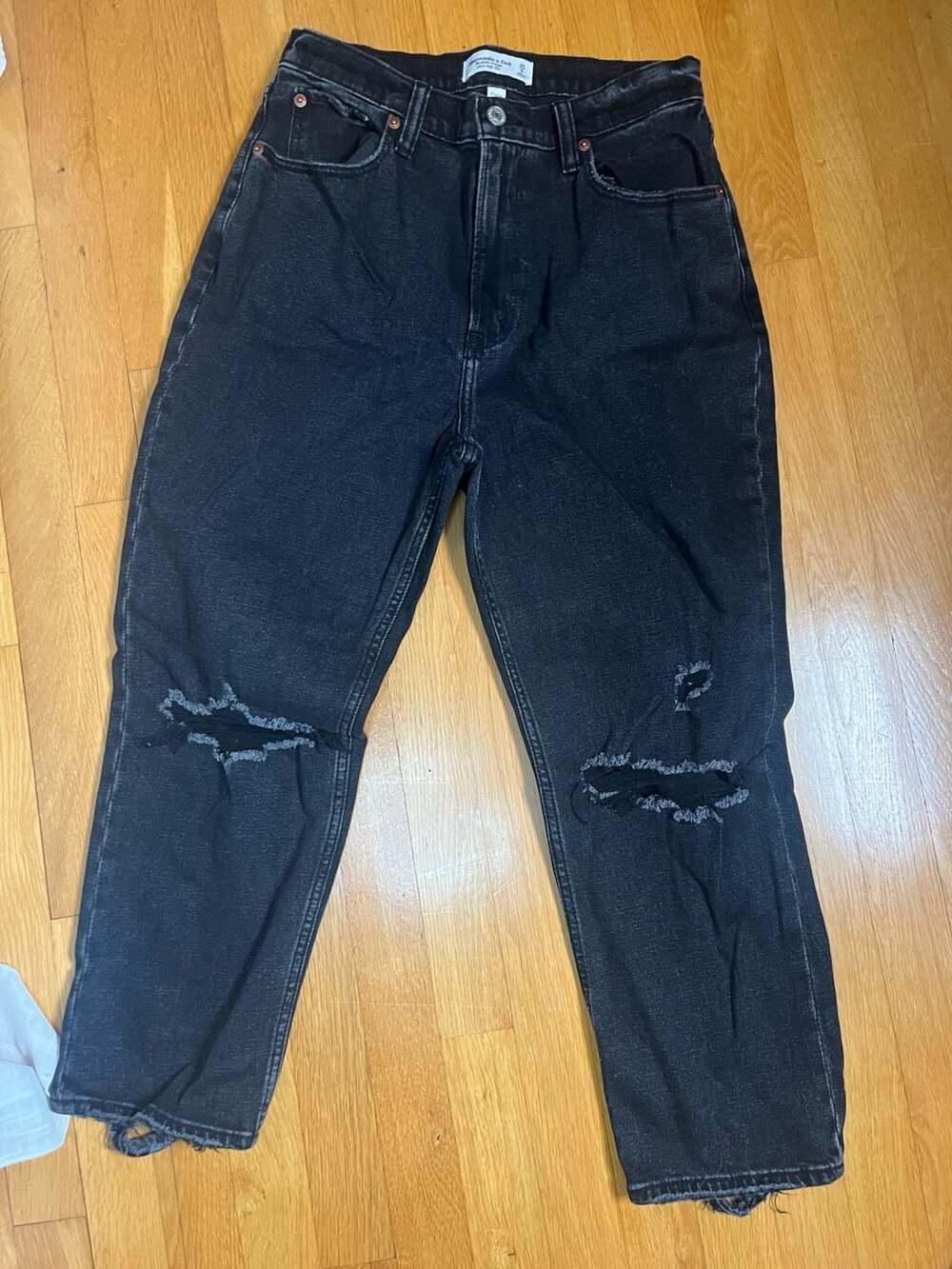 Abercrombie & Fitch Curve Love The Ankle Straight Ultra High Rise Size 28 6s